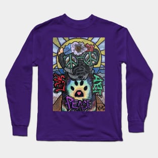 Peace Pug Long Sleeve T-Shirt